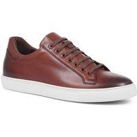 Jones Bootmaker Simon Leather Men's Trainers in Brown | Size: 9