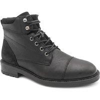 Jones Bootmaker Men's Dusseldorf Leather Lace-Up Boots in Black | Size: 8