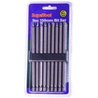SupaTool Drill Bit Set (Pack of 9) in Silver