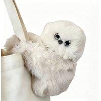 Quipulse Cute Emotional Doll Bag Plush Toy in White