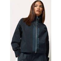 PixieGirl Women's Petite Funnel Neck Jacket in Dark Navy | Size: 16