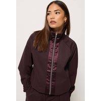 PixieGirl Women's Petite Funnel Neck Jacket in Burgundy | Size: 12