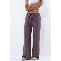 Hiccup Women's Wide Jogger Pants in Mauve | Size: Large