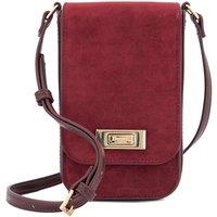 Dune London Women's 'Dinkydiscreet' Suede Cross Body Bag in Red