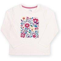 Kite Girl's Folksy Bloom T-Shirt in Cream | Size: 6 Years