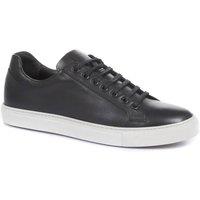 Jones Bootmaker Simon Leather Men's Trainers in Black | Size: 8