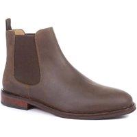 Jones Bootmaker Men's Debden Oiled Nubuck Leather Chelsea Boots in Brown | Size: 10