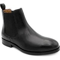 Jones Bootmaker Men's DeakinWide Leather Chelsea Boots in Black | Size: 7