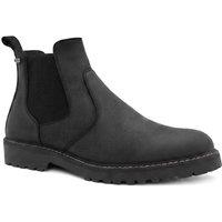 Jones Bootmaker Men's Hartlepool Waterproof Leather Chelsea Boots in Black | Size: 10
