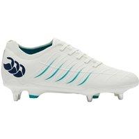 Canterbury Men's Phoenix 2.0 Pro Soft Ground Rugby Boots in White | Size: 8