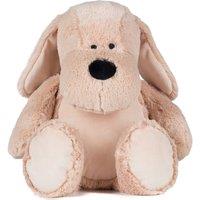 Mumbles Zippie Dog Soft Plush Toy in Brown