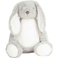 Mumbles Zippie Bunny Plush Toy in Grey