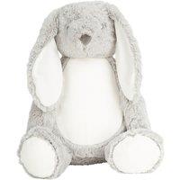 Mumbles Zippie Bunny Plush Toy in Grey | Size: Large
