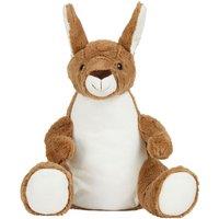 Mumbles Zippie Kangaroo Plush Toy in Dark Brown