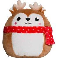 Mumbles Squidgy Deer Christmas Plush Toy in Brown