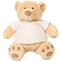 Mumbles Bear Plush Toy in Pale Orange