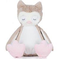 Mumbles Owl Plush Toy in Light Brown