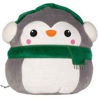 Mumbles Squidgys Penguin Plush Toy in Grey