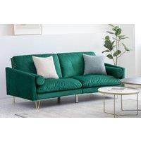 Furniture Maxi Alessia Velvet Sofa Bed in Green