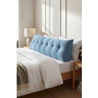 Garden Sanctuary Wedge Headboard Pillow with Removable Cover in Blue