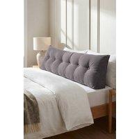 Garden Sanctuary Wedge Headboard Pillow with Removable Cover in Dark Grey