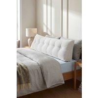 Garden Sanctuary Wedge Headboard Pillow with Removable Cover in White