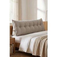 Garden Sanctuary Washable Wedge Headboard Pillow in Beige