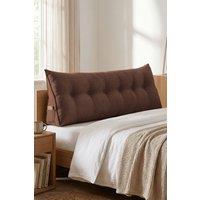 Garden Sanctuary Washable Wedge Headboard Pillow in Brown