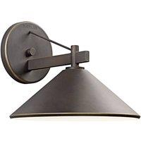 Netlighting Ripley Medium Wall Lantern Old Bronze IP44 in Brown