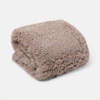 OHS Fluffy Fleece Sensory Sleep Therapy Weighted Blanket 150 x 200 cm 8kg in Natural | Size: 150 cm 200 cm