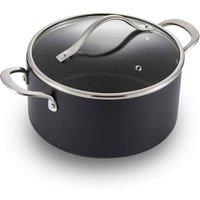 Morphy Richards Mastery 24cm Aluminium Non-Stick Casserole Dish in Black