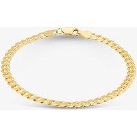 T.H.Baker Women's 9ct Yellow Gold 7.5 Inch Curb Chain Bracelet UFC100 7.5