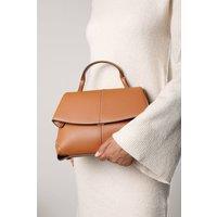 Where's That From Women's Galyx Leather Top Handle Cross Body Bag in Tan