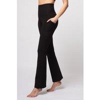 TLC Sport Women's Extra Strong Compression Pocket Bootcut with Standard Tummy Control in Black | Size: 14R
