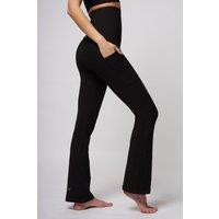 TLC Sport Women's Extra Strong Compression Pocket Bootcut with High Tummy Control in Black | Size: 14S