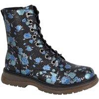 Cipriata Women's Annetta Floral Ankle Boots in Black | Size: 8