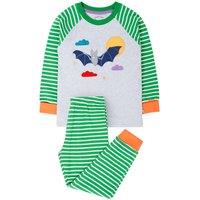 Frugi Jamie Jim Jams in Green | Size: 6-7 Years
