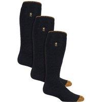 Heat Holders Men's 3 Pack Heavy Duty Knee High Work Socks, Long Thermal Boot Socks in Black | Size: 6-11