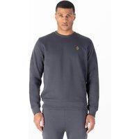 Luke 1977 Men's London 1000 Crew Sweat in Charcoal | Size: Medium