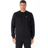 Luke 1977 Men's London 1000 Crew Sweat in Jet Black | Size: Medium