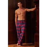 British Boxers Men's "Iona Red Tartan" Brushed Cotton Pyjama Trousers | Size: Small