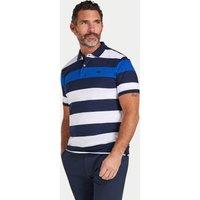 Raging Bull Men's Classic Jersey Contrast Panel Polo in Navy | Size: Small