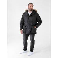 D555 Men's Lovett Kingsize Parka in Black | Size: 4XL