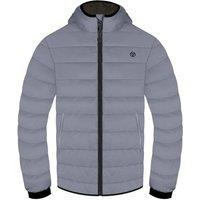Proviz Men's Quilted Synthetic Down Jacket in Grey | Size: Large