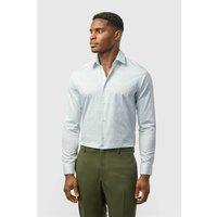 Ted Baker Men's Long Sleeve Forward Point Collar Slim Fit Formal Shirt in Baby Blue | Size: 16.5 in