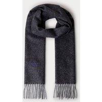 Hackett Men's Twill Wool Cashmere Scarf Grey