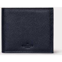 Hackett Men's Saffiano Leather Billfold Wallet Navy