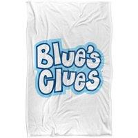 Blues Clues Blue'S Clues Vintage Logo Silky Touch Super Soft Throw Bla in White | Size: Large