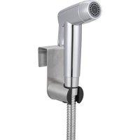 Living and Home Handheld Toilet Bidet Sprayer Kit With Adjustable Flow in Silver