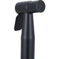 Living and Home Handheld Toilet Bidet Sprayer Kit in Black